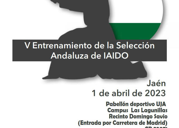 Cartel del V Entrenamiento de la Selección Andaluza de Iaido.