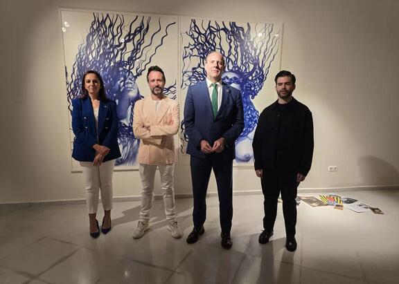 De izquierda a derecha, Marta Torres, Juan Francisco Casas, Nicolás Ruiz e Ismael Amaro.