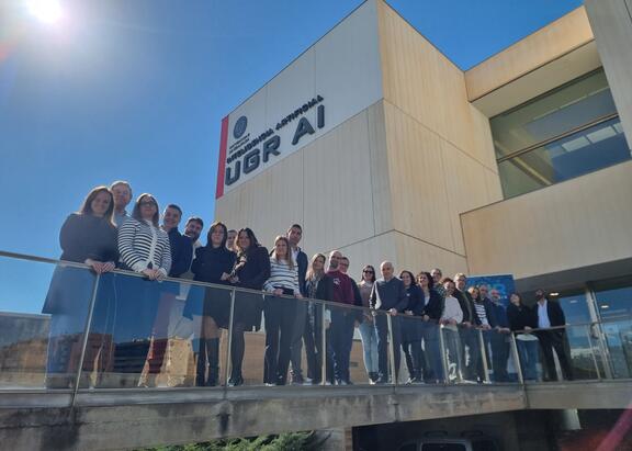 Foto de familia del nodo andaluz de Inteligencia Artificial y Robótica, en la Universidad de Granada