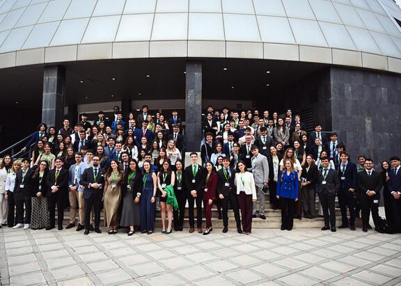 Estudiantes listos para participar en el Torneo Nacional de Debate ‘Universidad de Jaén’.