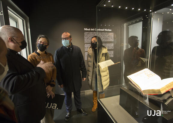 Francisco Juan Martínez, Maripaz López-Peláez, Felipe Serrano y Marta Torres, en el Espacio Obra Invitada.
