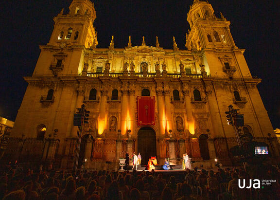 Representación del auto sacramental 'La cena del rey Baltasar'.