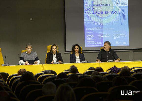 Acto de clausura del ciclo de cine. 