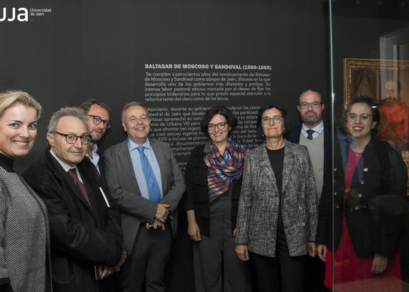 Organizadores y ponentes, en el espacio 'Obra invitada' dedicado al cardenal Moscoso y Sandoval.