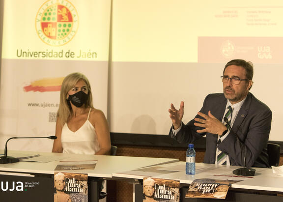 Intervención del Rector de la UJA, en la presentación del programa de 'Culturamanía'.