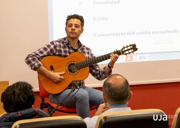 José Rojo, en un momento del Taller. Fotografía: Fernando Mármol