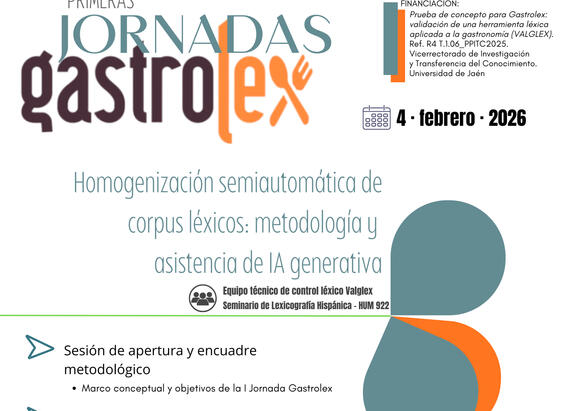 Cartel de las I Jornadas Gastrolex.