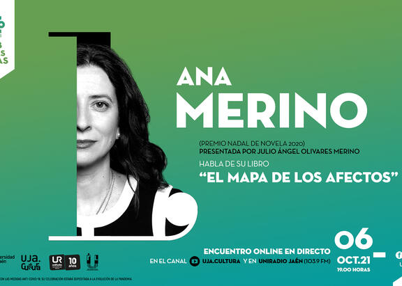 Cartel del Club de las Letras, con Ana Merino.
