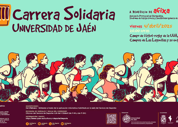 Cartel de la VIII Carrera Solidaria de la UJA.