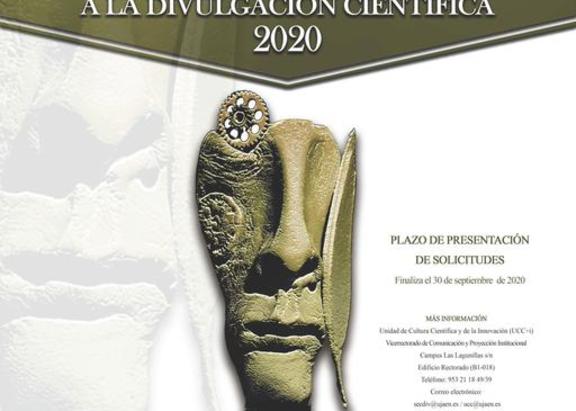 Cartel del X Premio 'Universidad de Jaén' de Divulgación Científica.