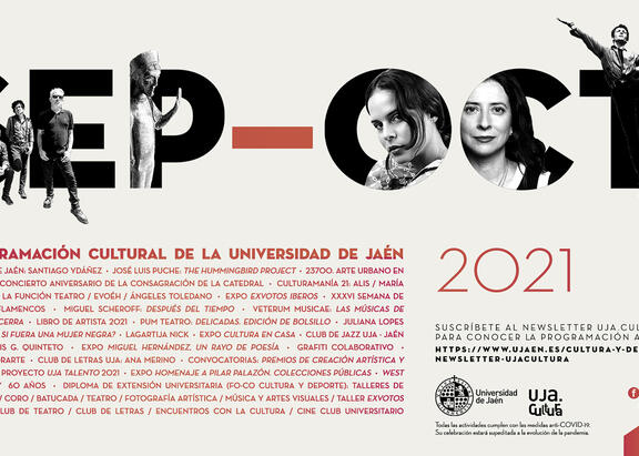 Cartel de la programación cultural de la UJA.