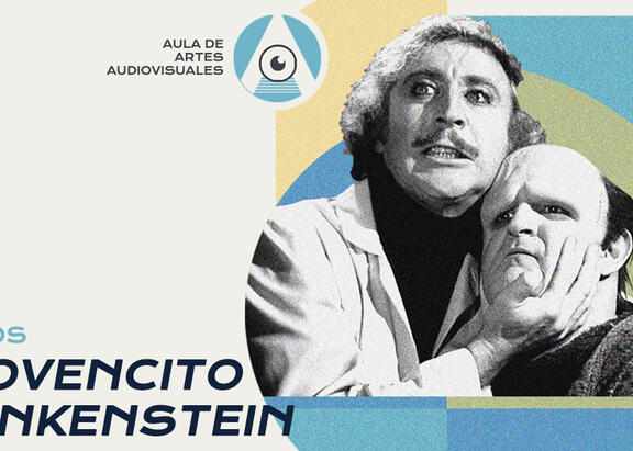 Cartel de la proyección de 'El jovencito Frankestein'.