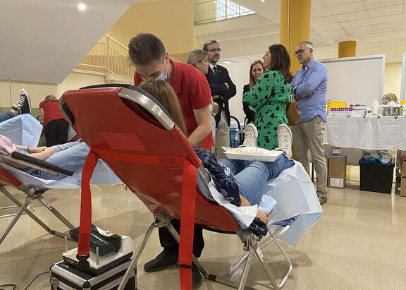 Campaña de donaciones de sangre en la UJA.