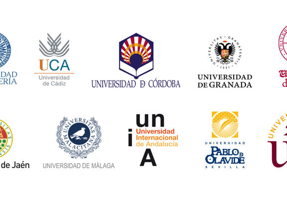 Escudos de las Universidades Públicas de Andalucía.