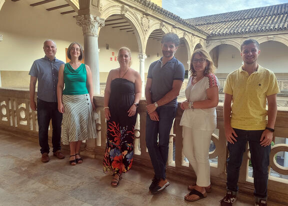 De izquierda a derecha, algunos componentes del equipo DAREMOS: Luis Joaquín García, Belén Díez, Mª Jesús Pinto, Arturo Montejo, Lourdes Espinosa y Jesús Sánchez.