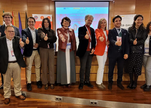 Representantes institucionales, tras la inauguración de CIBER-SHUBE 2025.