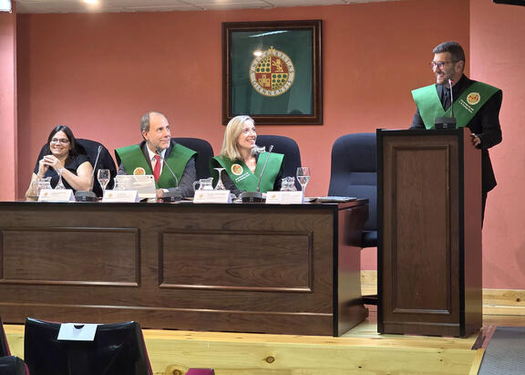 Intervención del Director del Colegio Mayor Domingo Savio.