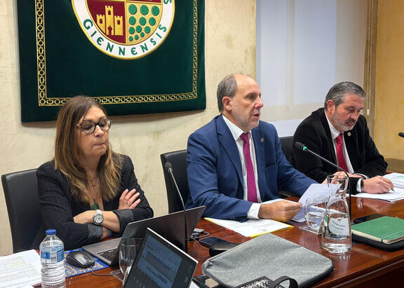 Intervención del Rector, durante la celebración del Consejo de Gobierno de la UJA.
