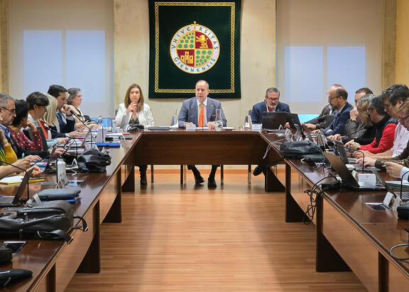 Intervención del Rector en el Consejo de Gobierno de la UJA celebrado este lunes.