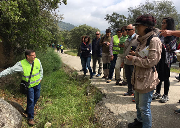 El profesor Luis Nieto, en Geología 18.