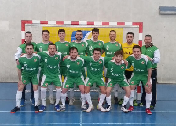 Equipo de fútbol sala de la UJA que logró el bronce en los pasados Campeonatos de Andalucía.