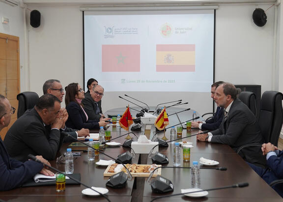 Encuentro mantenido en la Universidad Abdelmalek Essaâdi de Marruecos.