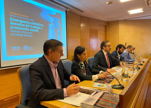 Intervención del Rector de la UJA, en la inauguración del coloquio de otoño.