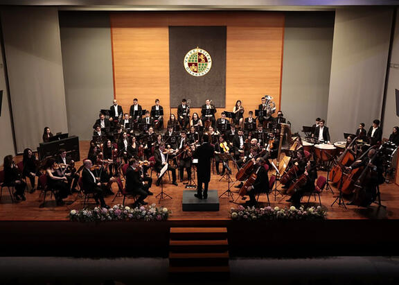 Concierto ofrecido por la Orquesta de la UJA en el Aula Magna del Campus Las Lagunillas.