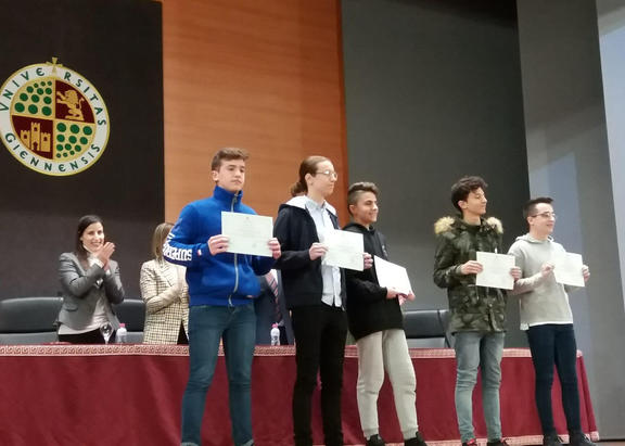 Alumnos premiados.