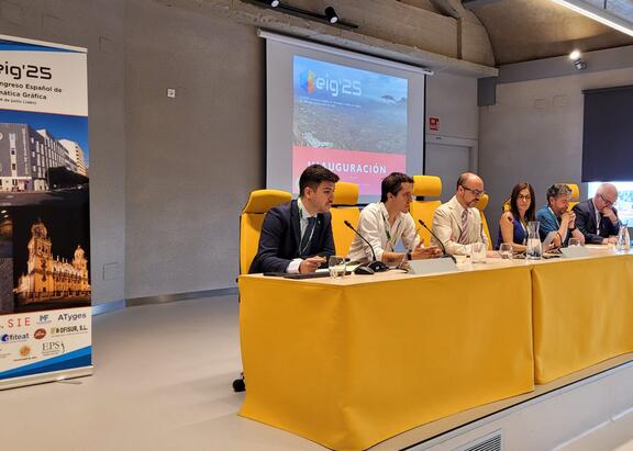 Representantes institucionales en la inauguración del XXXIV Congreso Español de Informática Gráfica