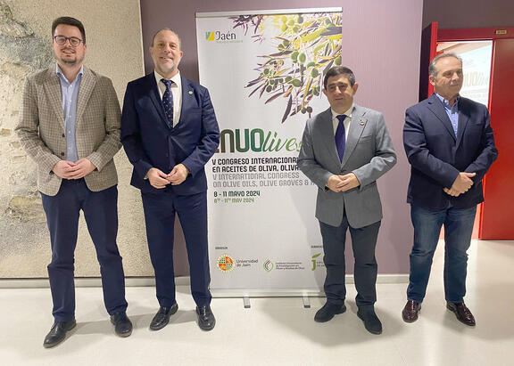 De izquierda a derecha, Francisco J. Lozano, Nicolás Ruiz, Francisco Reyes y Juan B. Barroso.