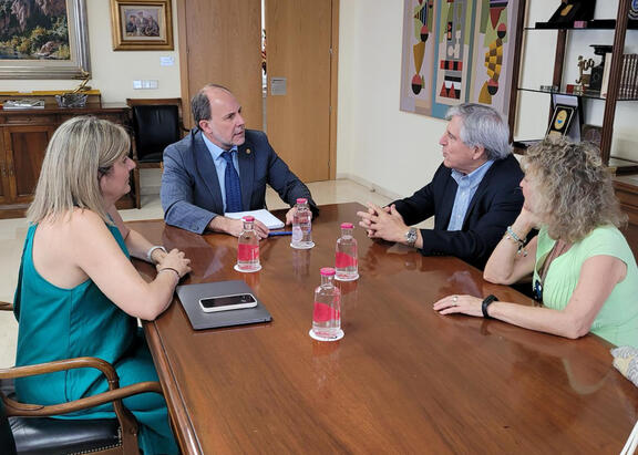 Reunión mantenida en el Rectorado de la UJA.