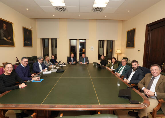Reunión mantenida en el Rectorado de la Universidad de Córdoba.