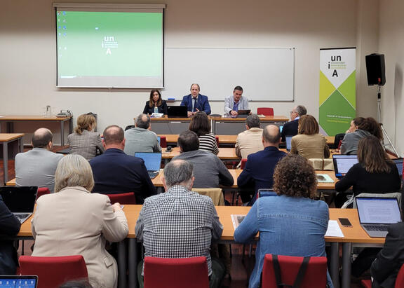 Intervención del Rector, en la reunión del Equipo de Dirección amplio de la UJA celebrado en Baeza.