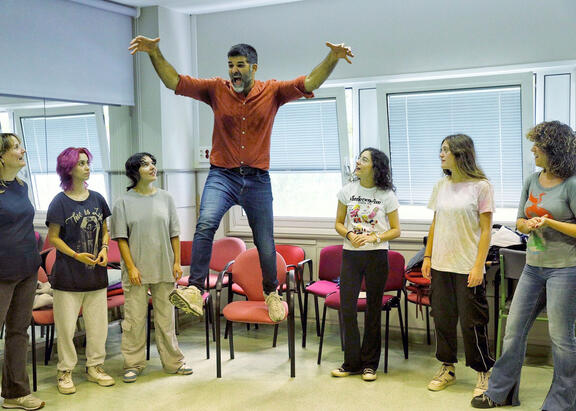 Un momento del taller impartido por Javier Lara.