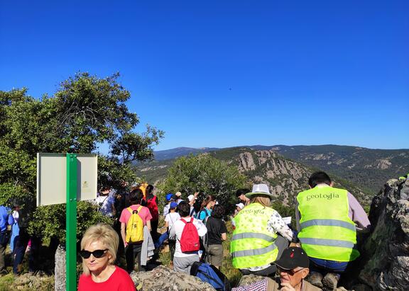 Participantes en Geolodía 19, en La Cimbarra.