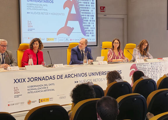Acto inaugural de de las XXIX Jornadas de la Conferencia de Archivos de las Universidades Españolas.