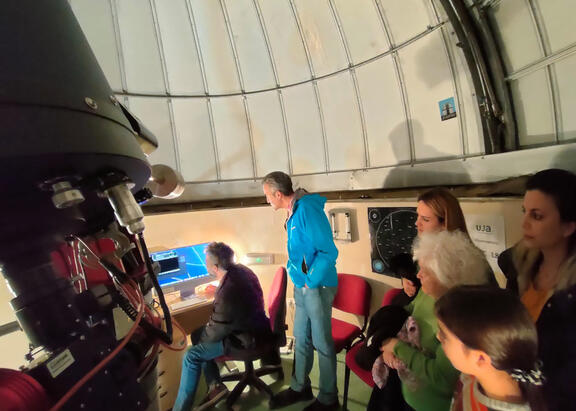 Visita realizada al Observatorio Astronómico de la UJA el pasado lunes.