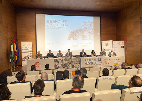 Acto inaugural de la II Bienal de Arqueología.