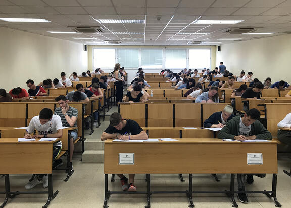 Un momento de las pruebas celebradas la pasada semana en la Universidad de Jaén.