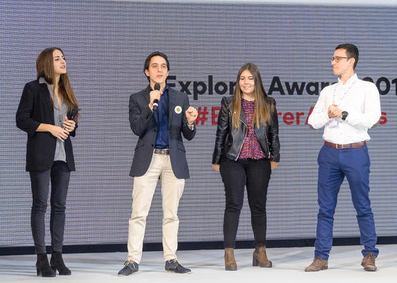 Luis García, durante la exposición de su proyecto (Foto: Explorer).