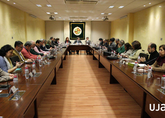 Consejo de Gobierno de la Universidad de Jaén, celebrado hoy.