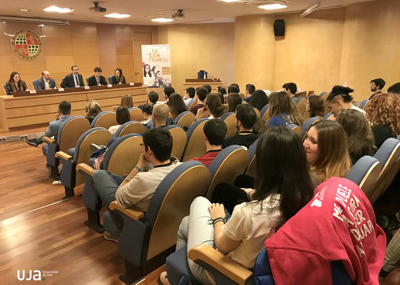 Intervención del Rector de la UJA en el acto inaugural del encuentro.