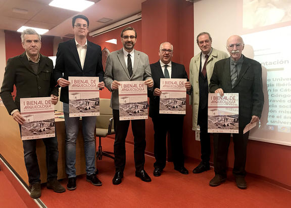 De izquierda a derecha, Jesús Calderón, Francisco J. Lozano, Juan Gómez, Jesús Estrella, Manuel Molinos y Arturo Ruiz.