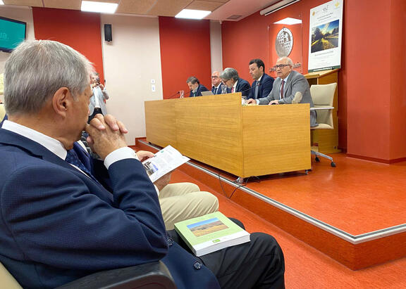 Intervención de Manuel Parras, en el acto inaugural de la jornada.