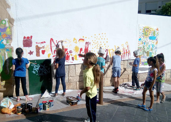 Alumnado del Colegio Ruiz Jiménez de Jaén.