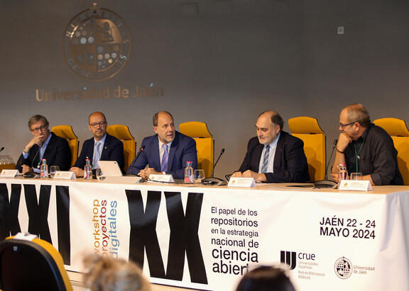 Intervención del Rector de la UJA en la inauguración del congreso.
