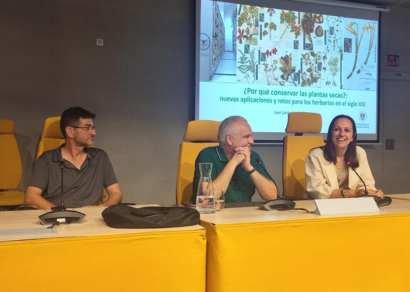 Marta Torres, Carlos Salazar y Juan Lorite Moreno.