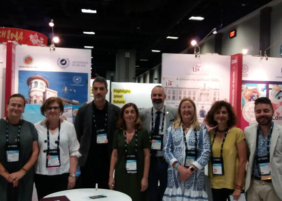 El Vicerrector de Internacionalización de la UJA, a la derecha, en NAFSA.