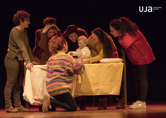 Representación de la obra en la UJA, a cargo del Aula de Teatro de la Universidad de Almería.
